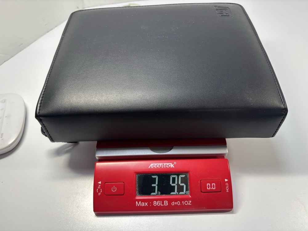 Caterpillar CAT Professional Leather Folio Binder - Zippered