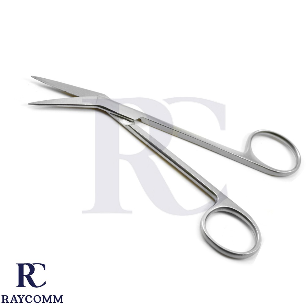 Surgical Iris Angular Scissors Suture Cutting Tissue Micro Oral Surgery Tools CE