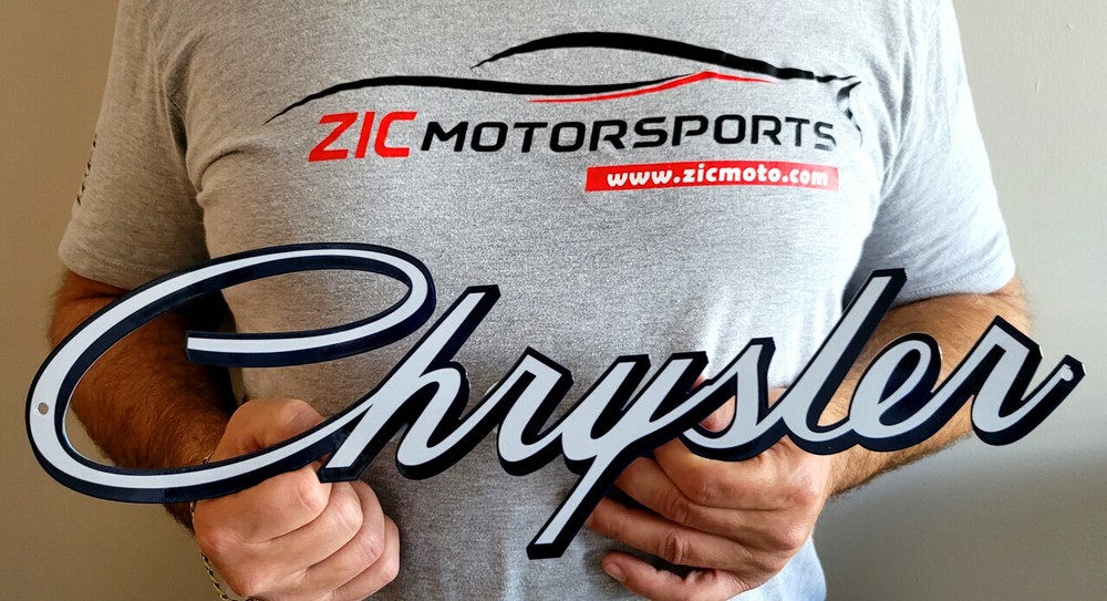 Chrysler Script Steel Magnet 7" x 2.1"
