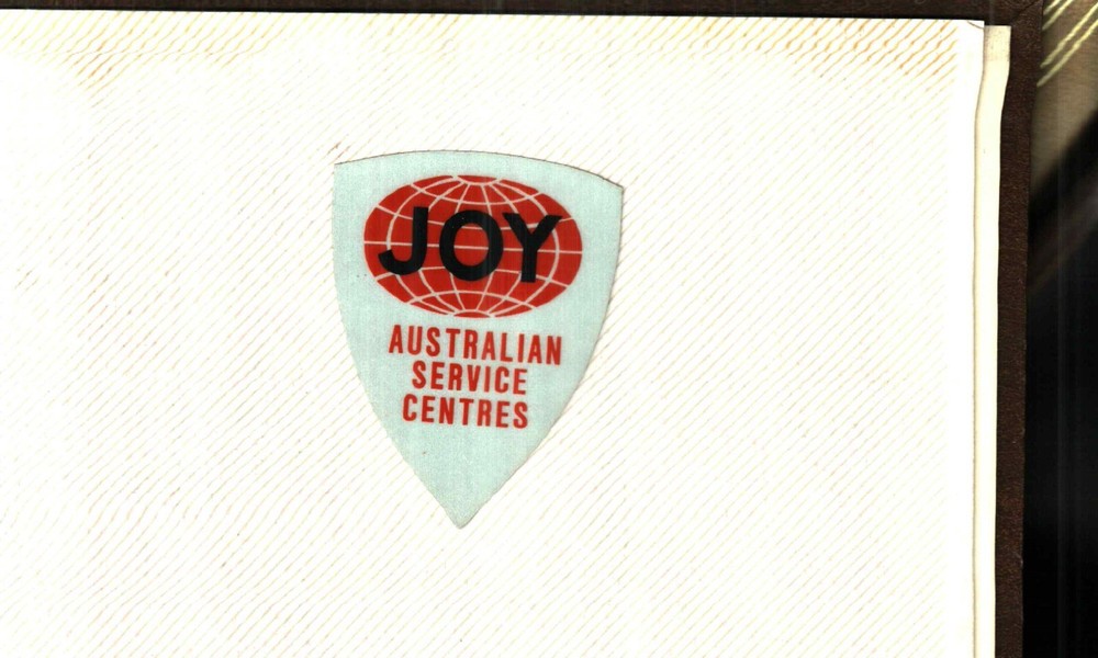 1 NICE  AUSTRALIA JOY COAL MINING STICKER # 545