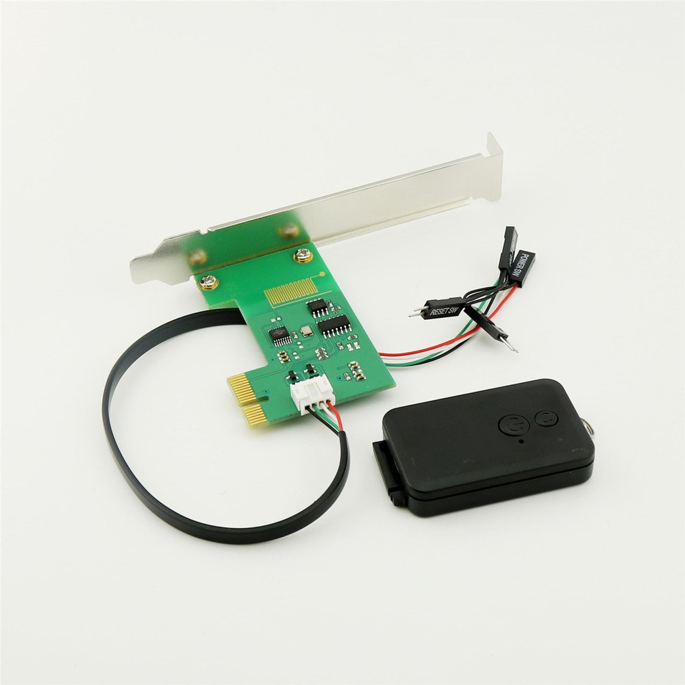 20M 2.4G PCI-E Desktop Remote Control Wireless Restart Switch Turn On/OFF PC