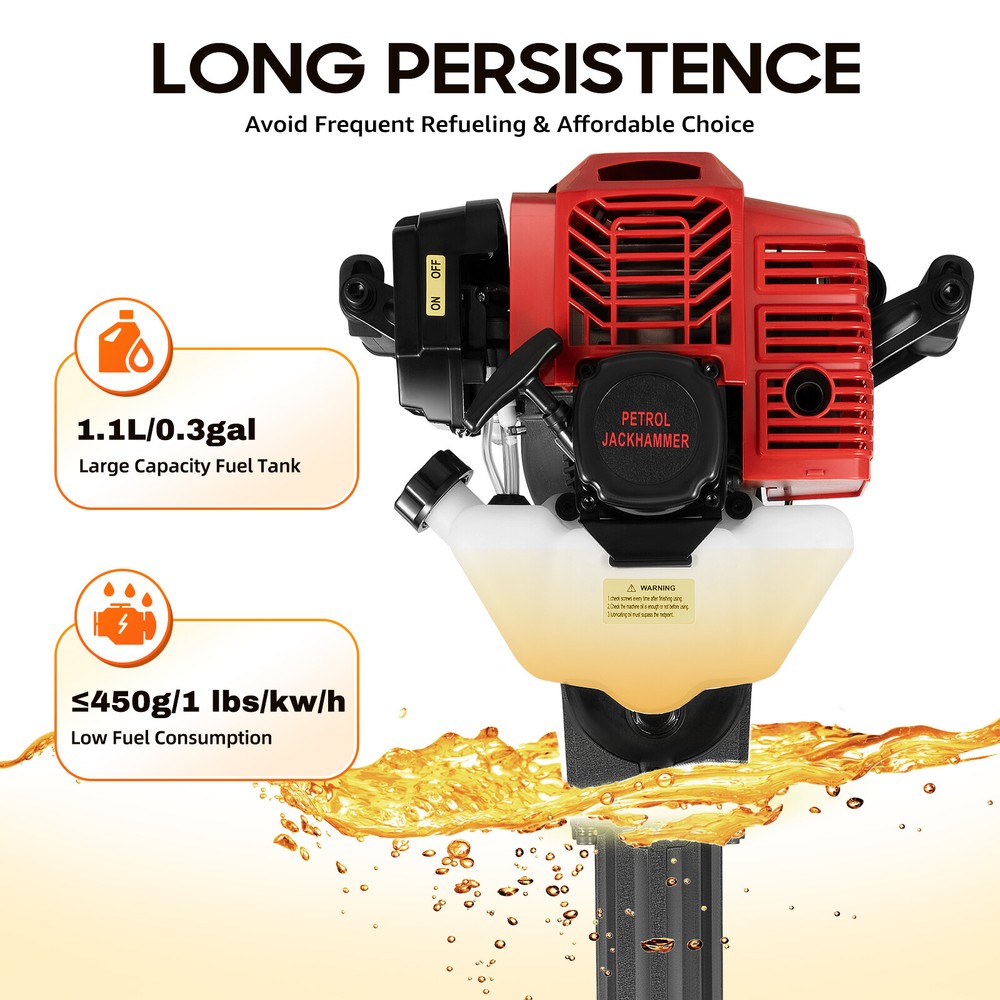 52CC Handheld Trencher Digger Machine 2Stroke Garden Tree Digger Digging Machine