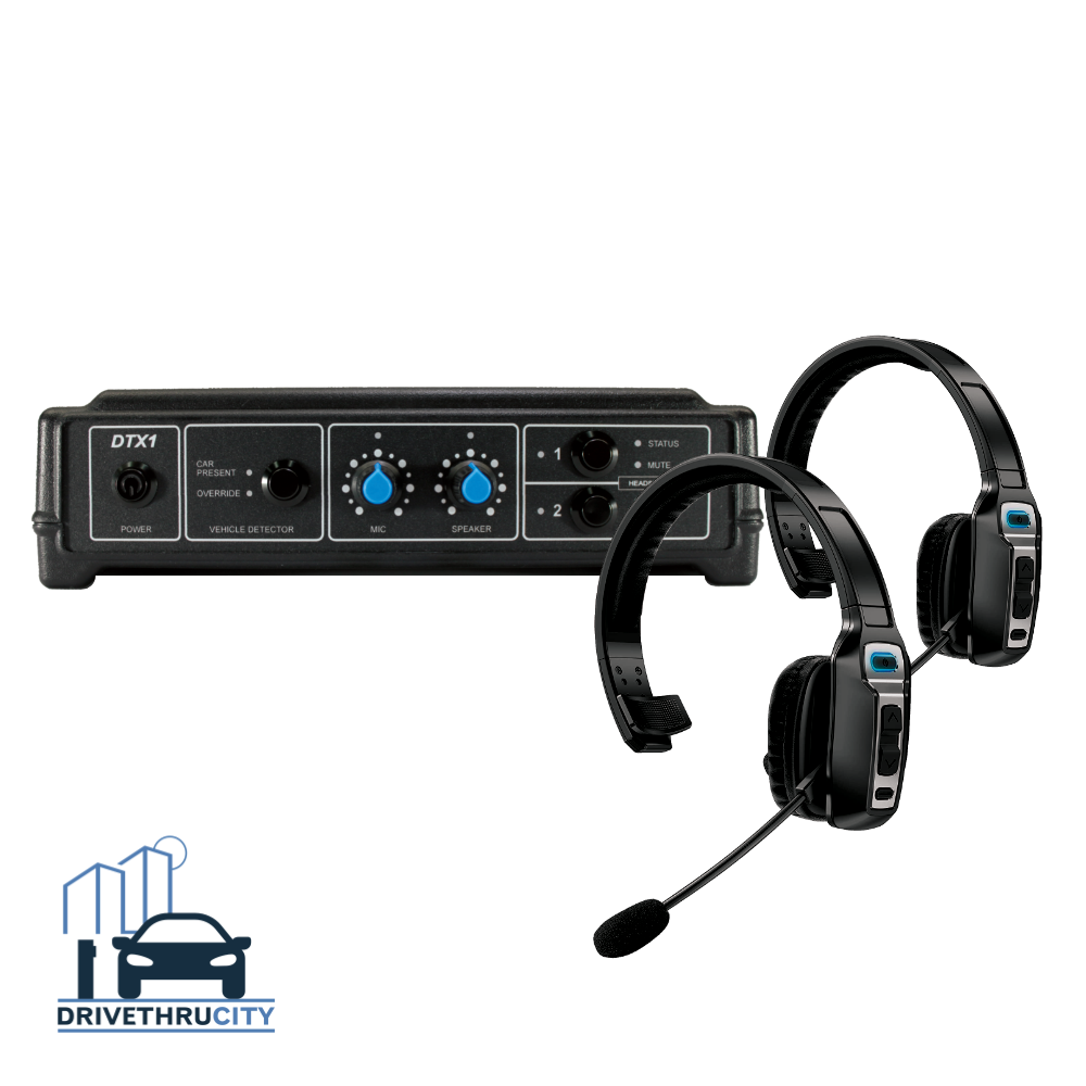 Complete DTX1 Headset Wireless Drive Thru Intercom System, Base Station Speaker