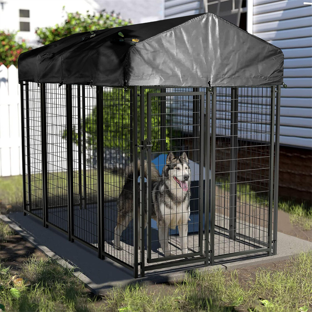 Heavy Duty Dog Kennel Pet Welded Metal Playpen Large Animal Cage Outdoor Indoor
