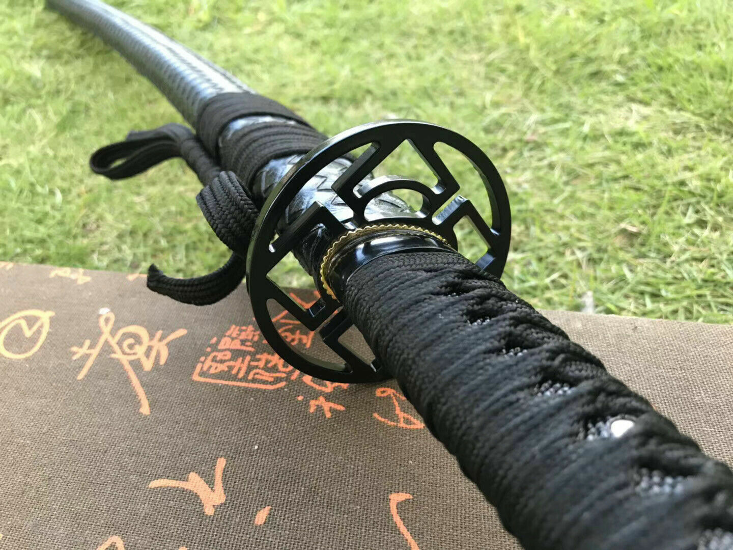 HANDMADE JAPANESE SAMURAI KATANA SWORD DAMASCUS FOLDED STEEL SHARP FULL TANG