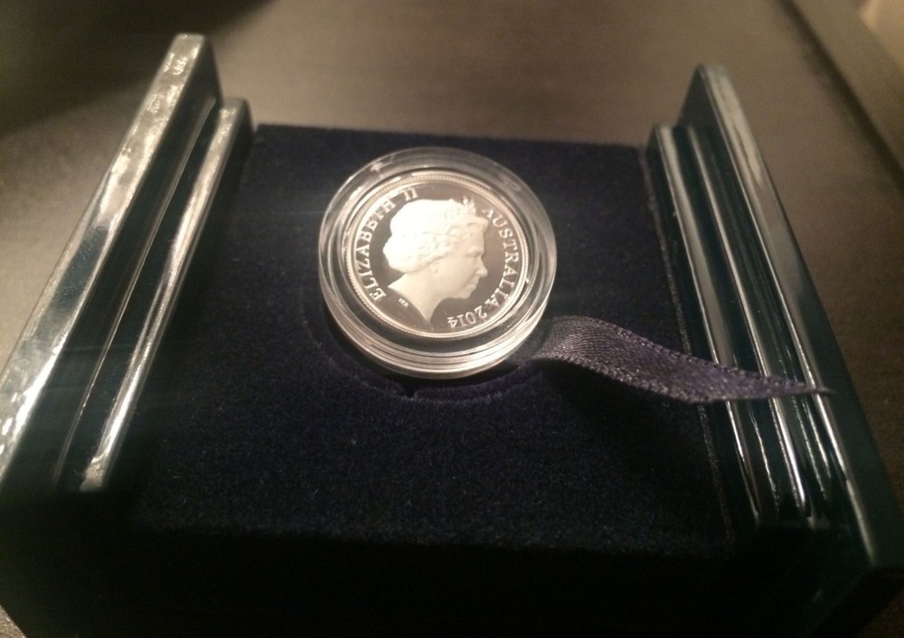 2014 Australia 5 cent Echidna by Devlin Fine Silver Proof coin in RAM Package