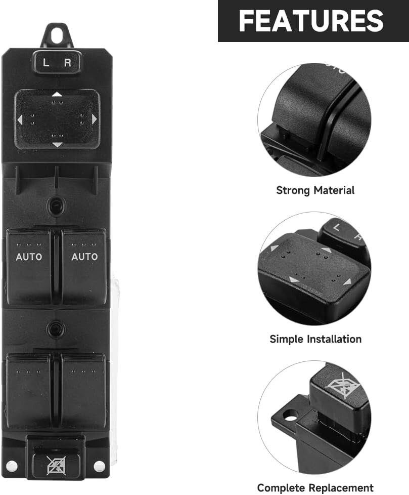 Front Left Driver Side Master Power Window Switch - Compatible for Mazda 6