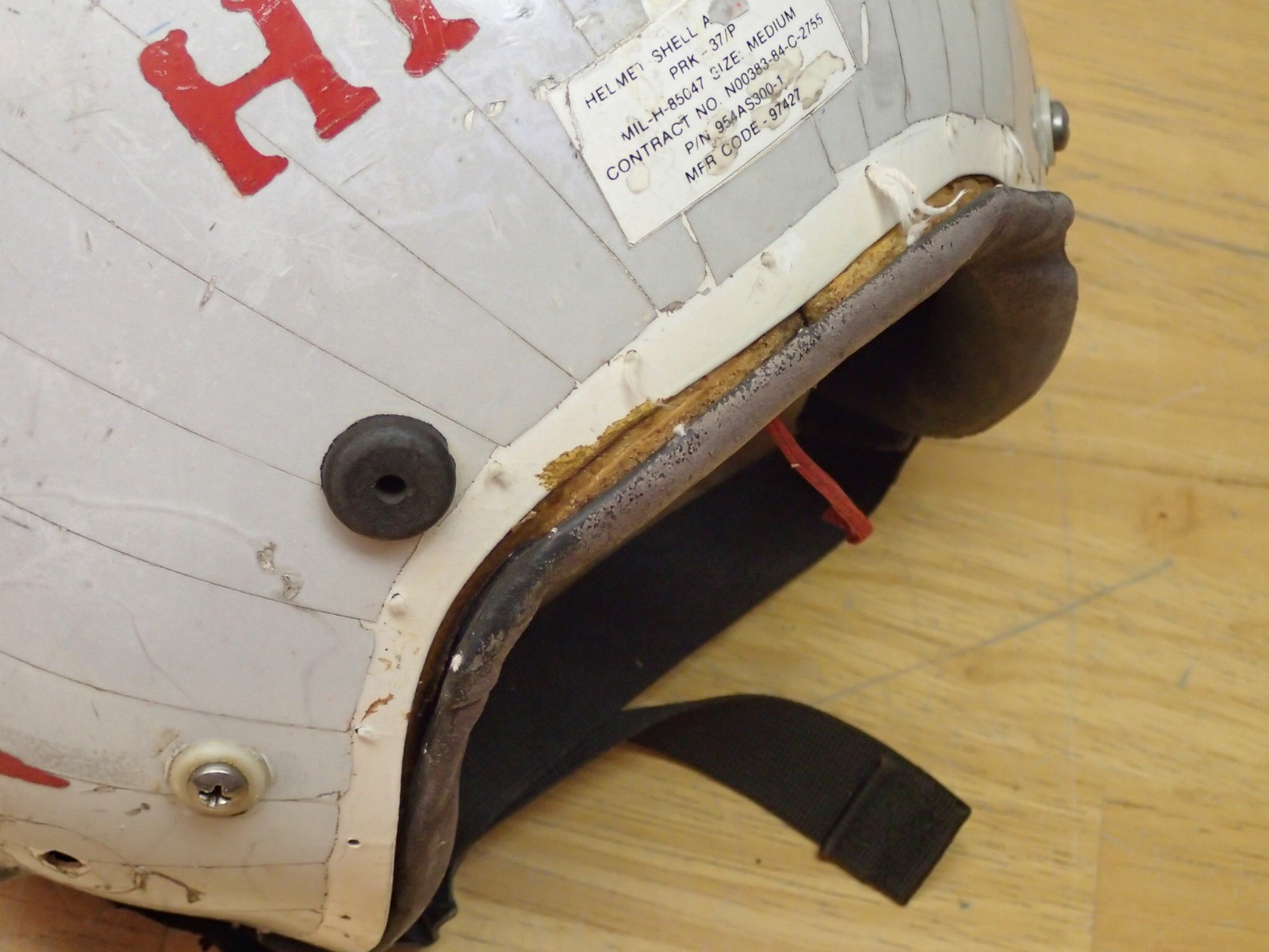 Gentex Vintage PRK-37/P Aircraft Flight Crew Helmet Incomplete Rough Estate Item