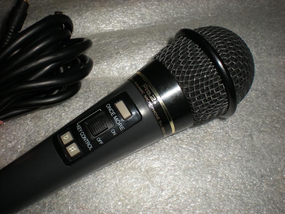 UNTESTED Karaoke Pro.2 DM-395KC Dynamic Microphone With Key Control Remote