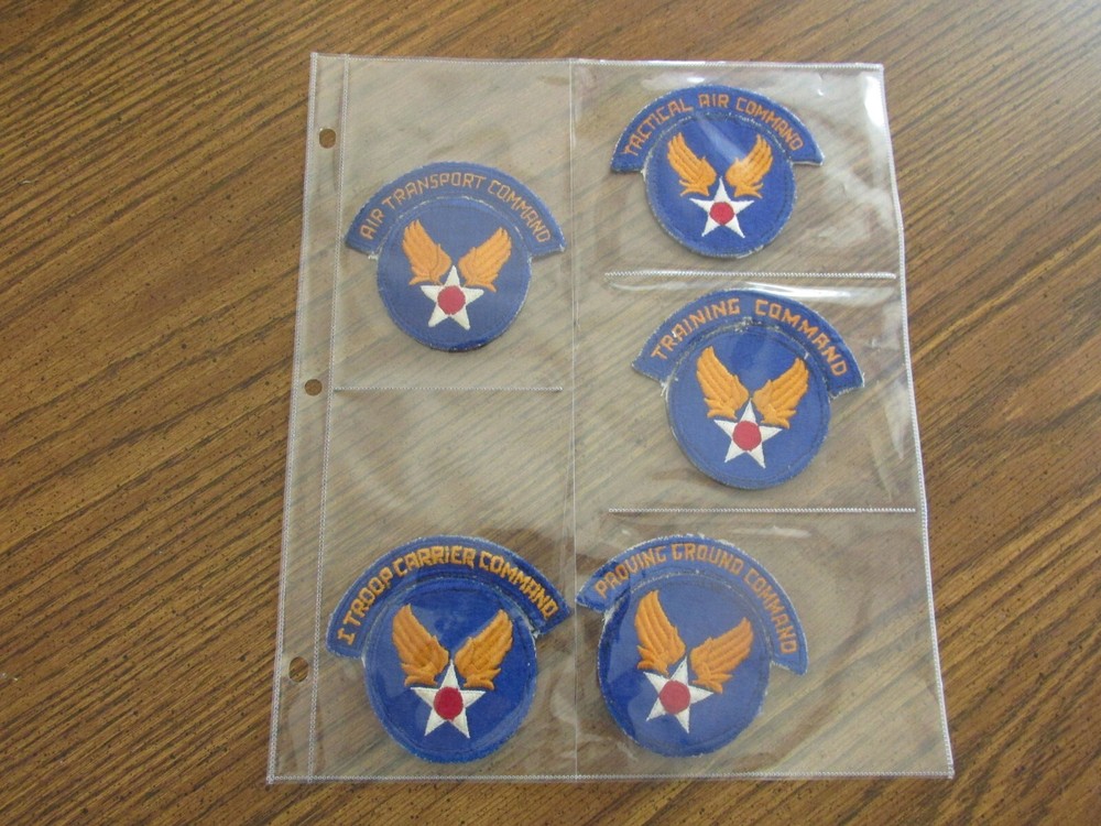 WW2 AAF 15 different Tab set Army Air Force patch lot collection