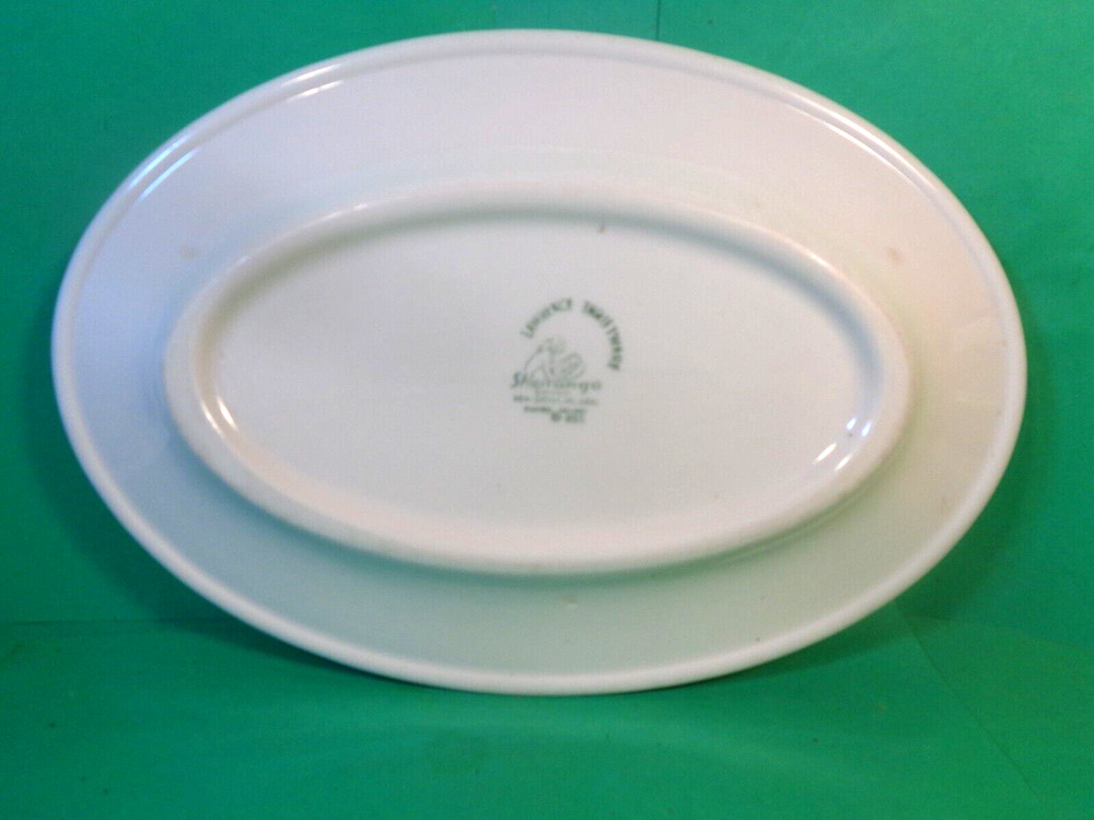 Shenango Hibiscus Pattern Oval Serving Platter, Lawrence Thirftware (Used/EUC)