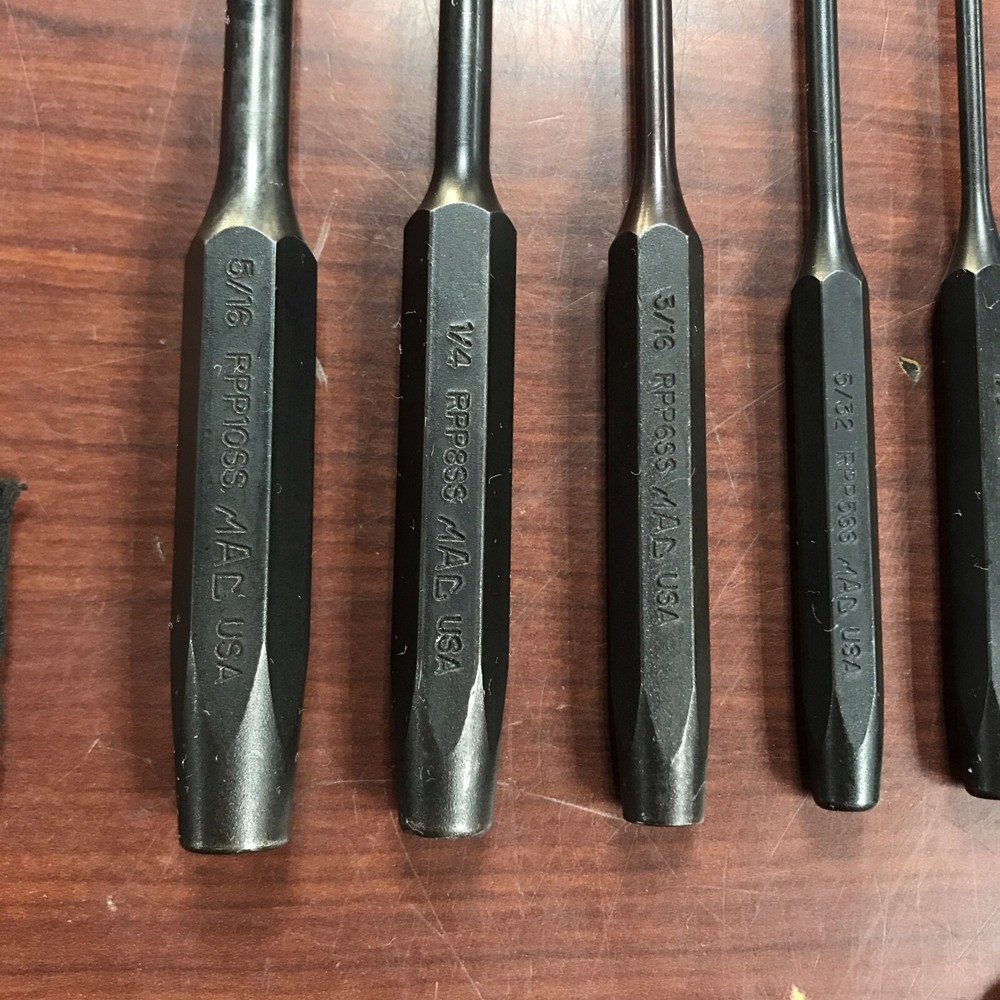 Mac Tools 6-PC. Roll Pin Punch Set # SRPP6KSS