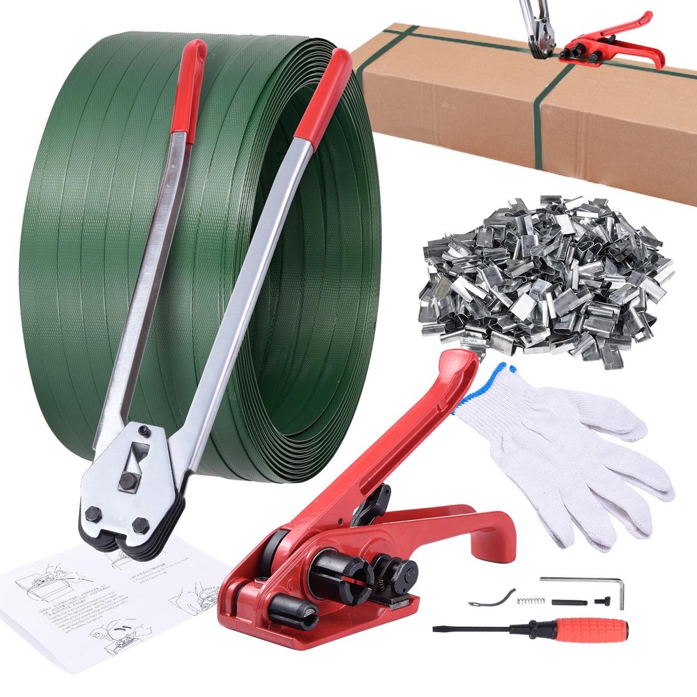 Banding Strapping Kit Multipurpose Packaging Tool Strapping Tensioner 2000ft