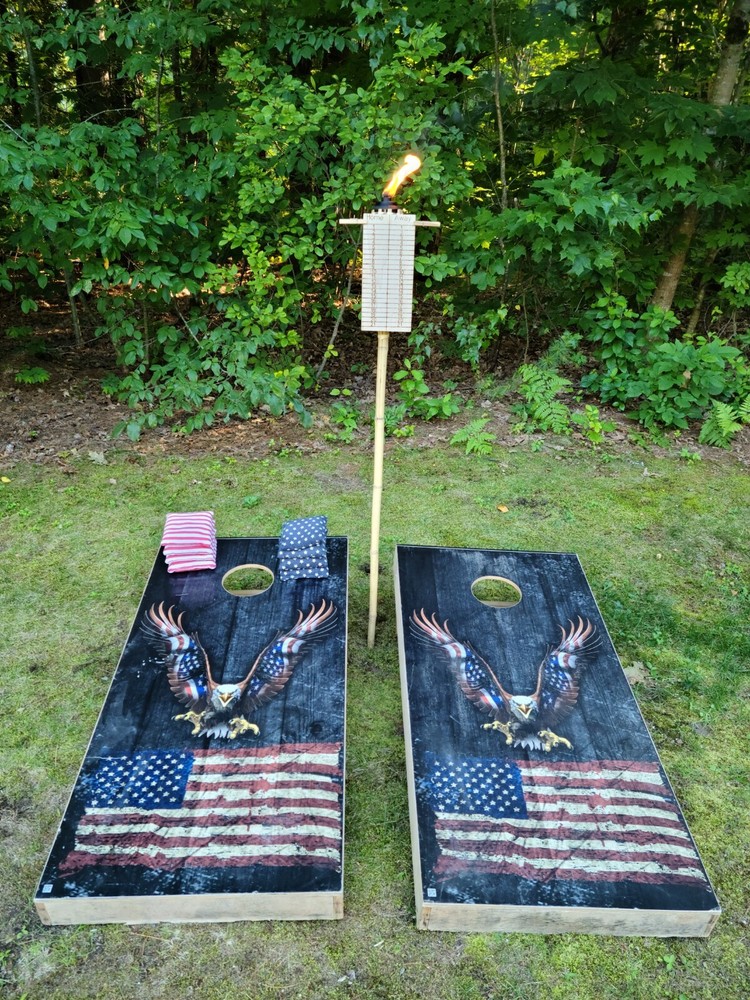 Tiki Torch Cornhole Score Board