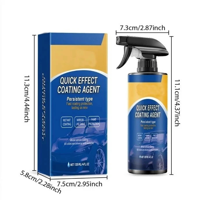 Car Coating Spray,Quick Effect Coating Agent,Car Scratch Wax Polish Spray Liquid