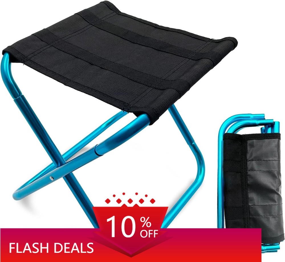 Portable Mini Folding Stool, Camping Stool, 150 lbs Capacity