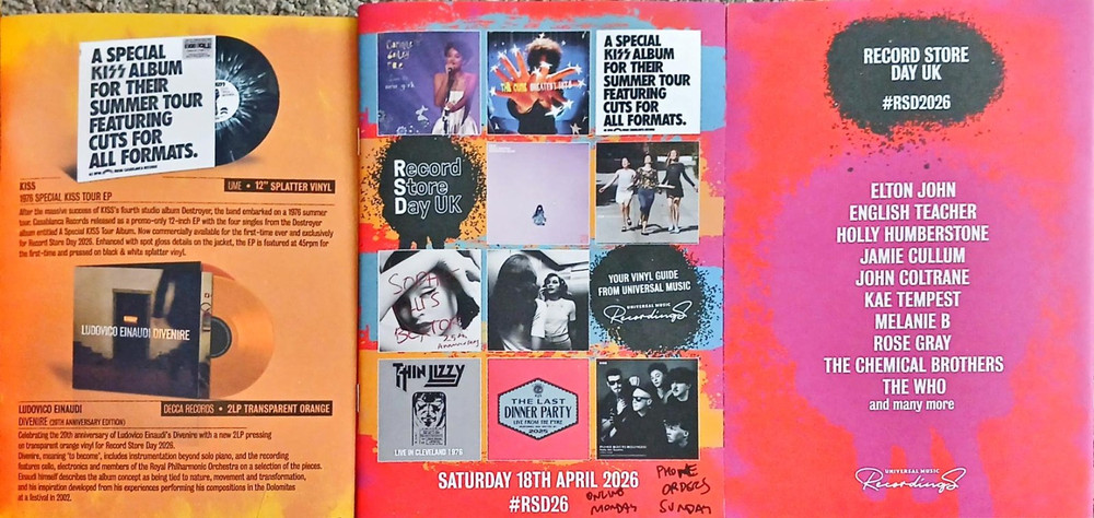 Record Store Day 18th April 2026 Universal Music Vinyl Guide Kiss John Lennon