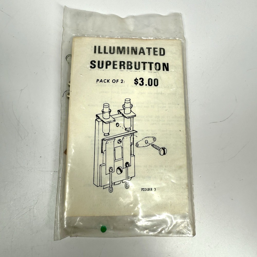Illuminated SUPERBUTTON For Model Trains NOS