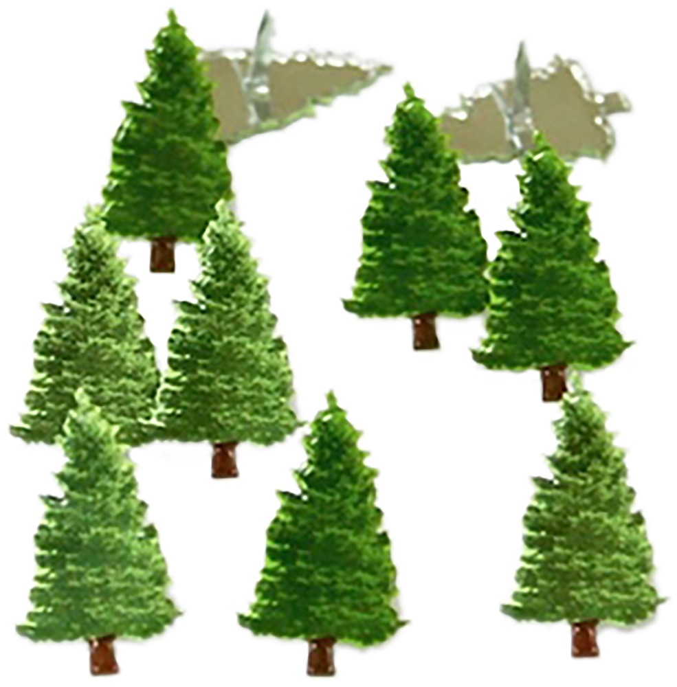 Eyelet Outlet Shape Brads 12/Pkg Pine Tree