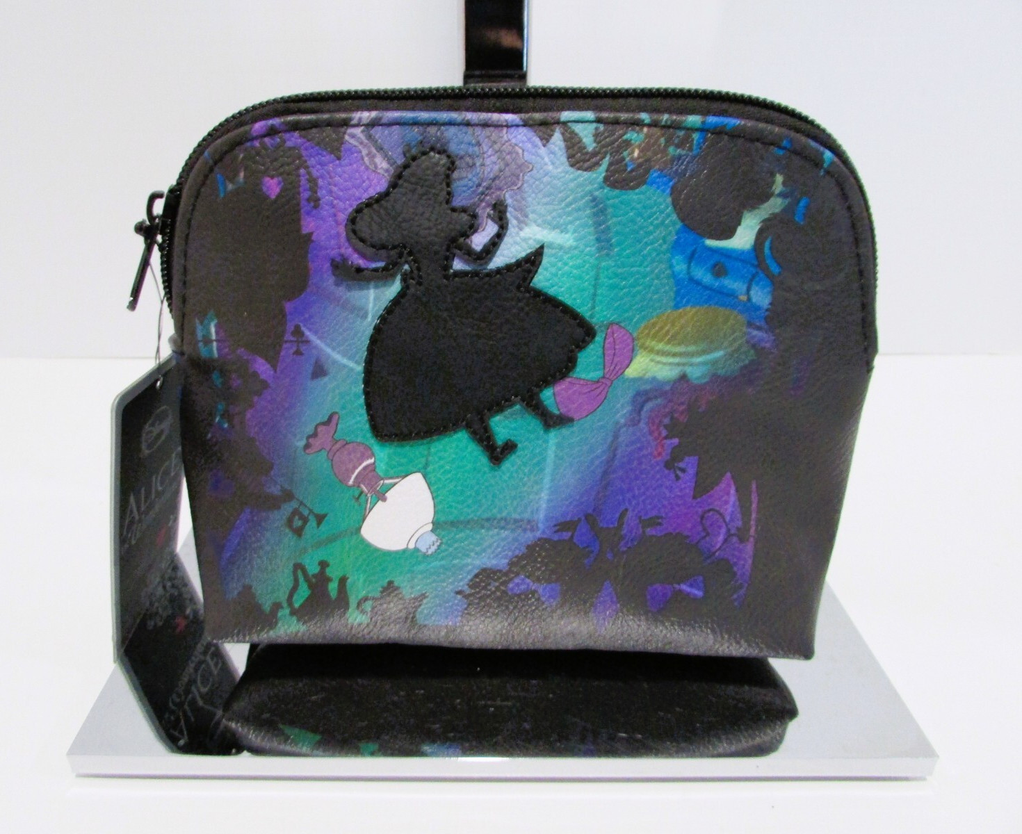 Disney Loungefly Alice in Wonderland Falling Cosmetic Make-up Bag NWT RARE