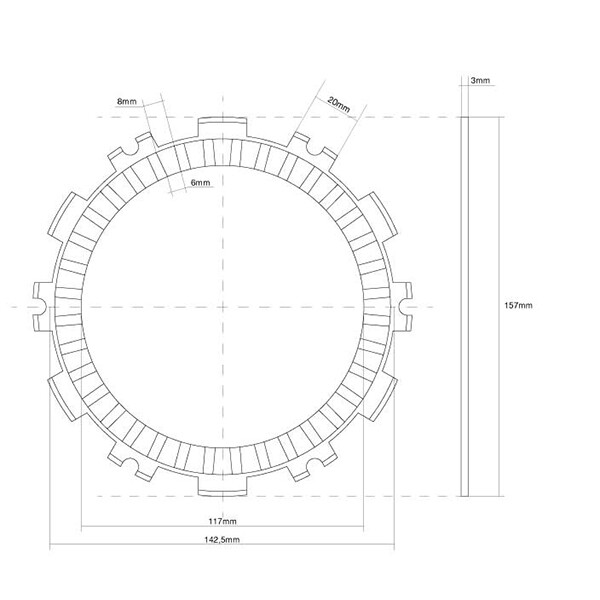 CLUTCH DISC TRIM FCC