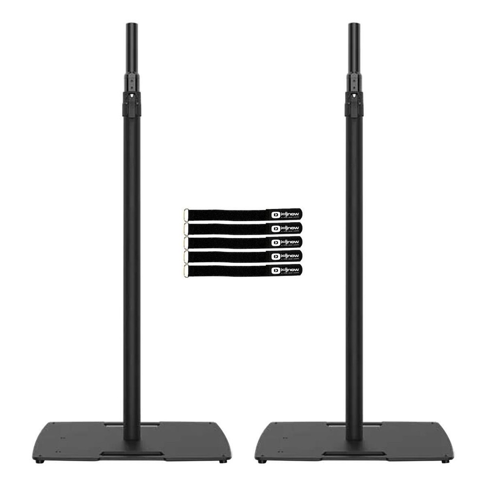 Chauvet DJ FlexStand Flat Square Base Multi-Purpose Lighting Speaker Stands Pair