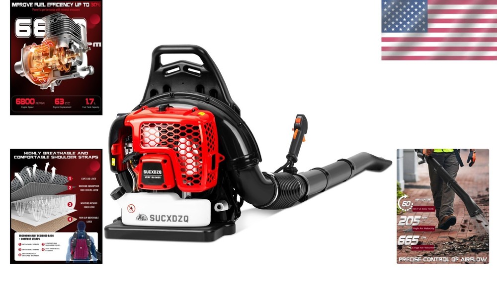 Commercial-Grade Gas Backpack Leaf Blower