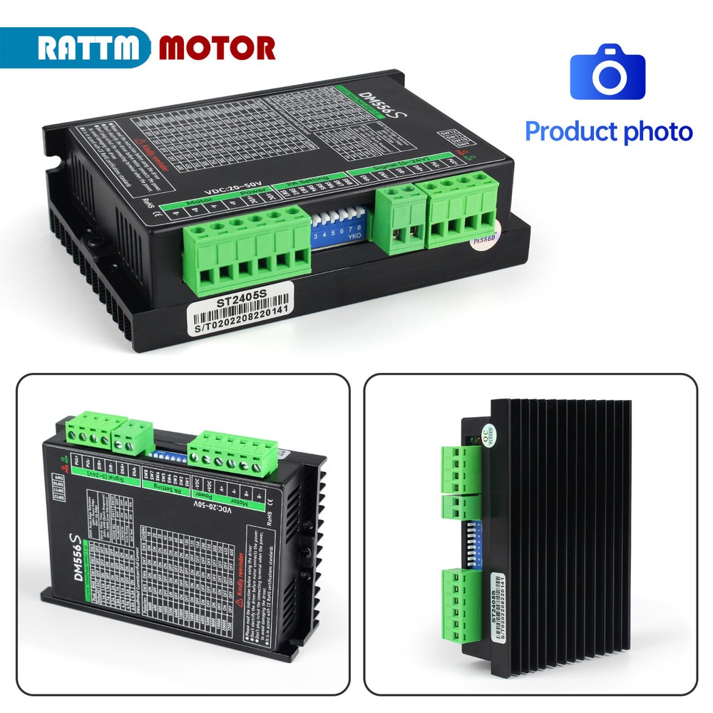 〖US〗 4 Axis USB CNC Mach3 Controller Kit Nema23 Stepper Motor Driver 425oz-in 3A