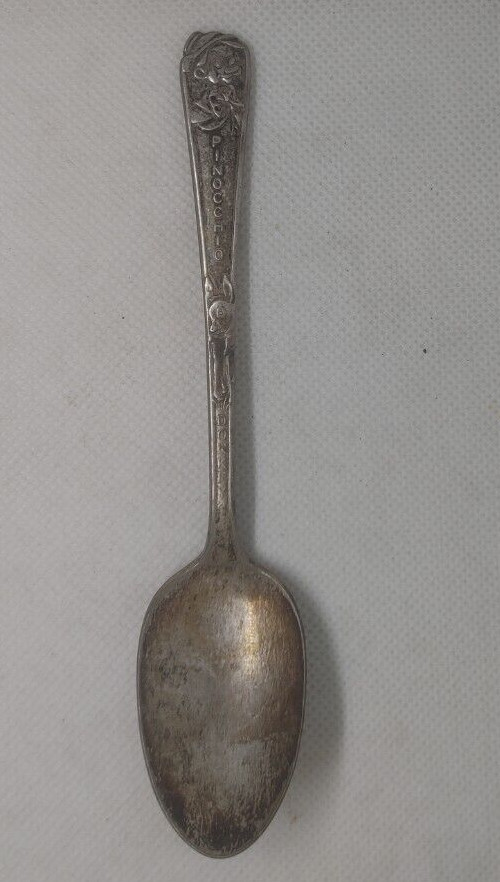Vintage PINOCCHIO DONKEY   Duchess Silver Plate  NOVELTY  5 3/8" SPOON