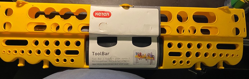 Keter 17305619 ToolBar shelf Tool organizer
