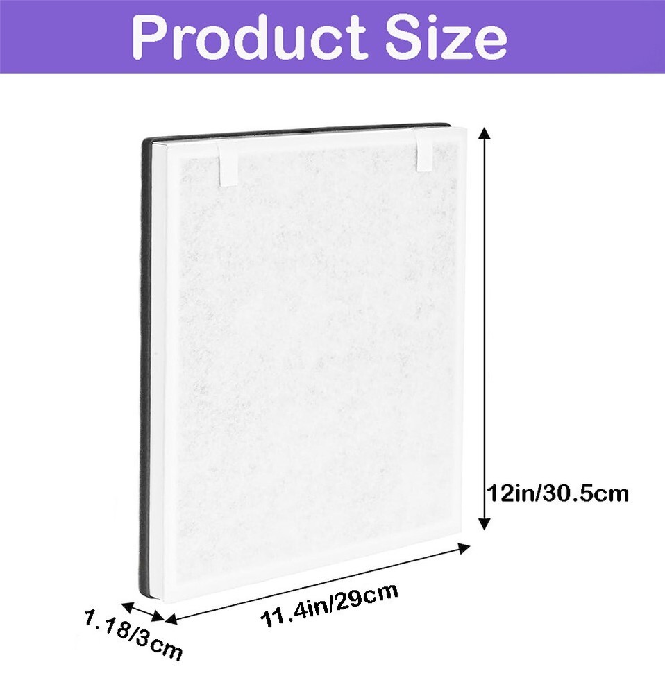 2x True HEPA Filter Replacement for LEVOIT Vital 100, 100-RF Air Purifier