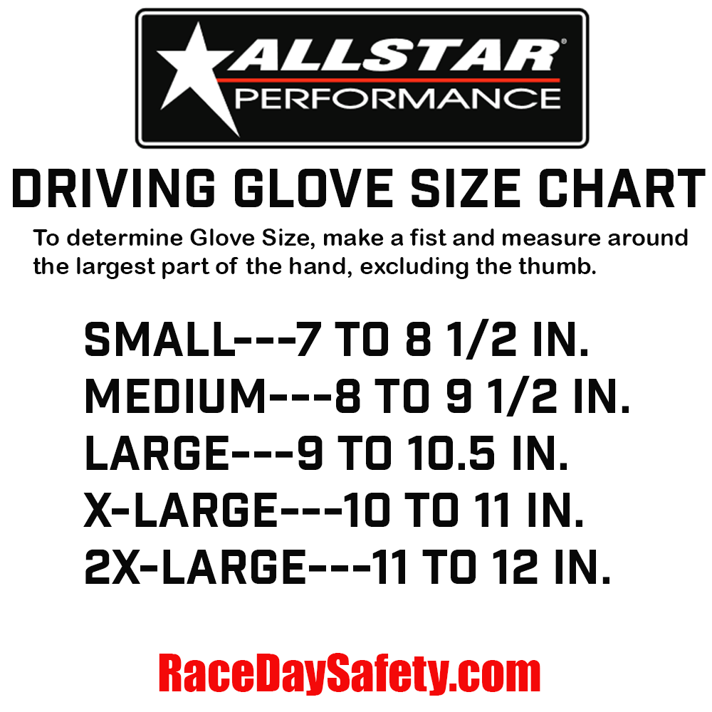 ALLSTAR Performance Driving Gloves Outseam SFI 3.3/5 Double Layer Nomex Orange