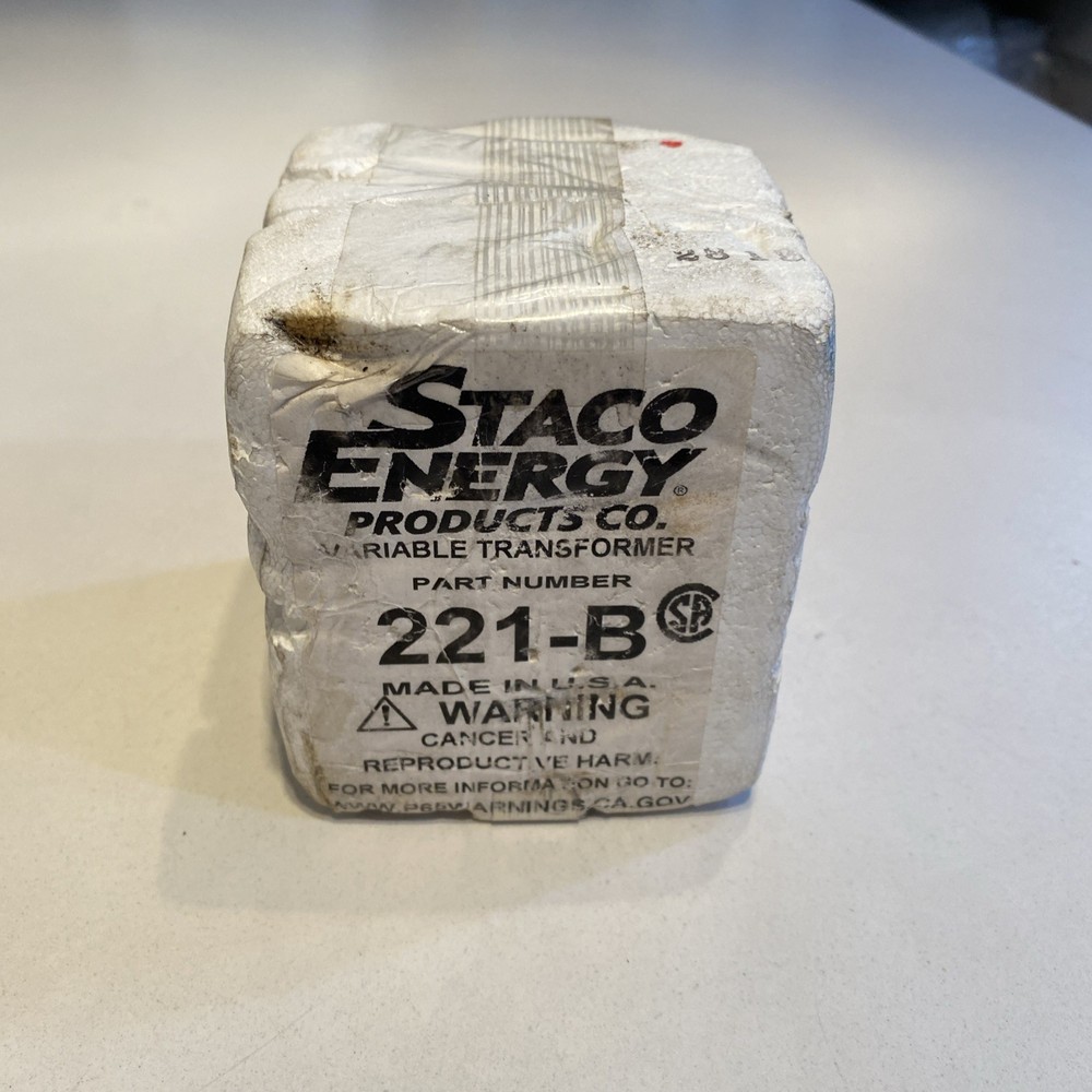 Staco Energy 221-B Variac Variable Transformer