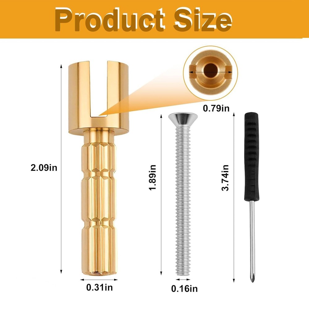 970-0770 Stem Adapter with Screw Replace for Plumbing Brass
