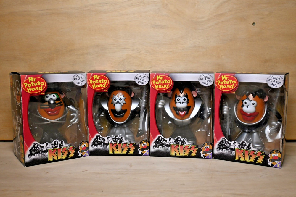 KISS Mr. Potato Head Complete Set of 4 In Box - Ace, Paul, Gene, Peter