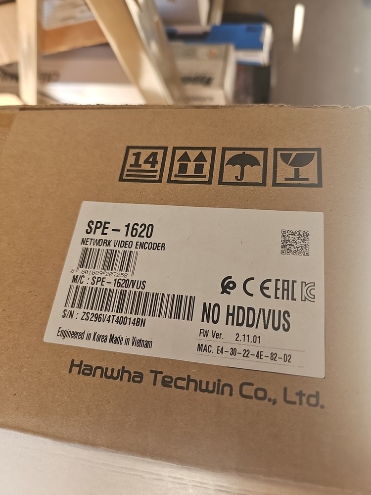 WISENET SPE-1620 16CH VIDEO ENCODER #339