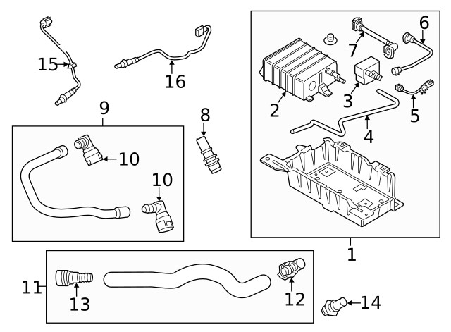 Genuine Ford Oxygen Sensor JR3Z-9G444-A
