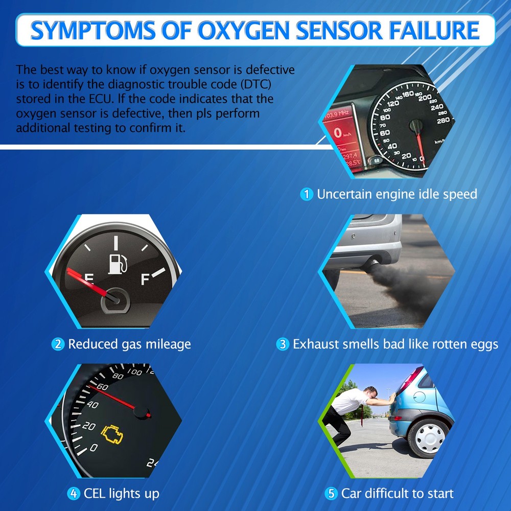 OEM 2Pcs Up&Downstream Oxygen O2 Sensor For 2010 2011 2012 Nissan Versa Sentra
