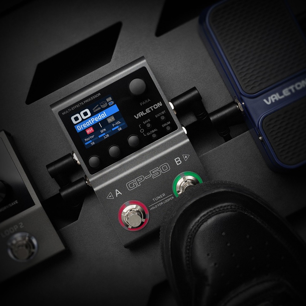 Valeton GP-50 Multi-Effects Processor | NAM & IR Loader for Guitar/Bass