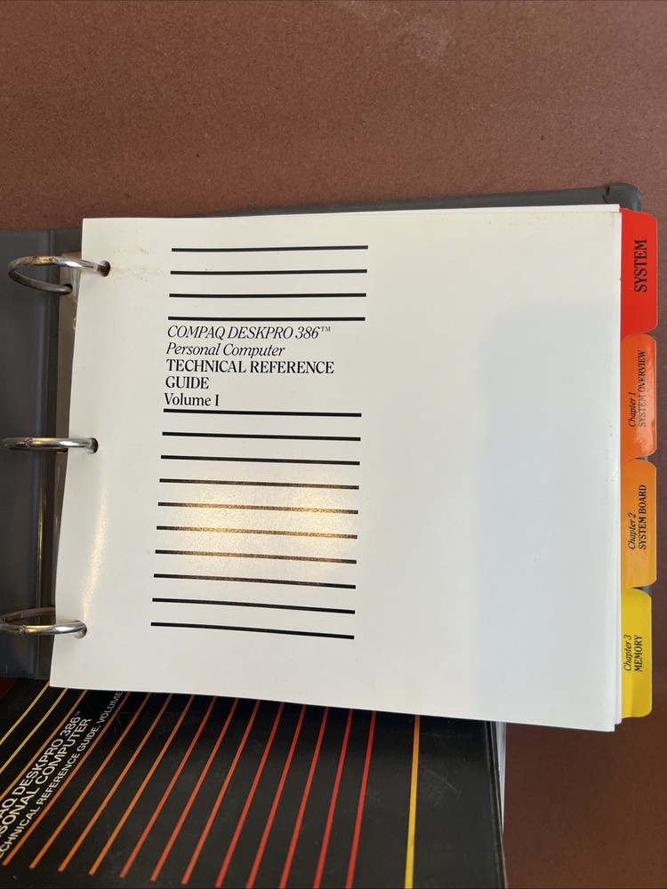 Compare Deskpro 386 Guide Vintage 1986 Ms-dos Basic Binder Reference Technical