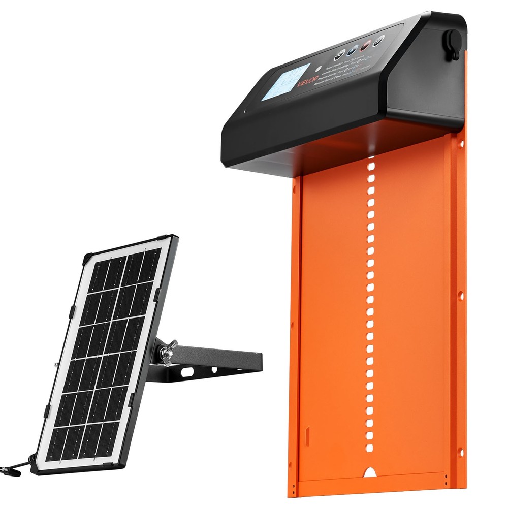 VEVOR DC & Battery Powered Automatic Chicken Coop Door Opener Light Sensor Timer