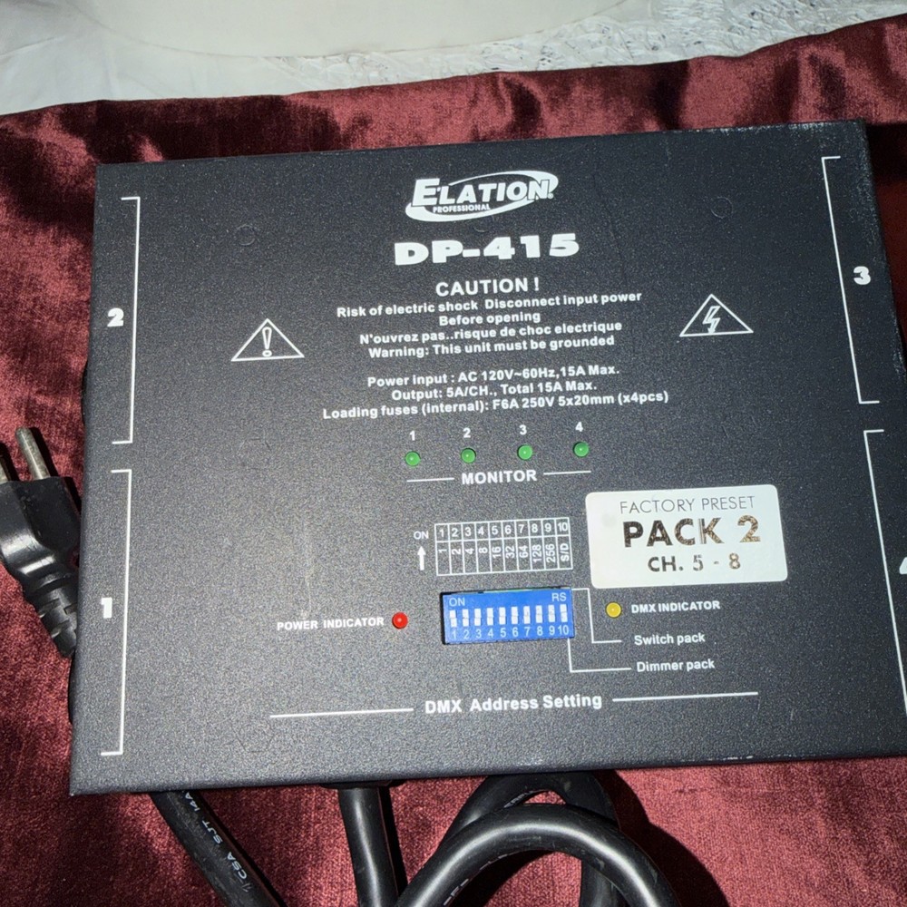 Elation DP-415 4-Channel Dimmer/Switch Pack CG01XGL