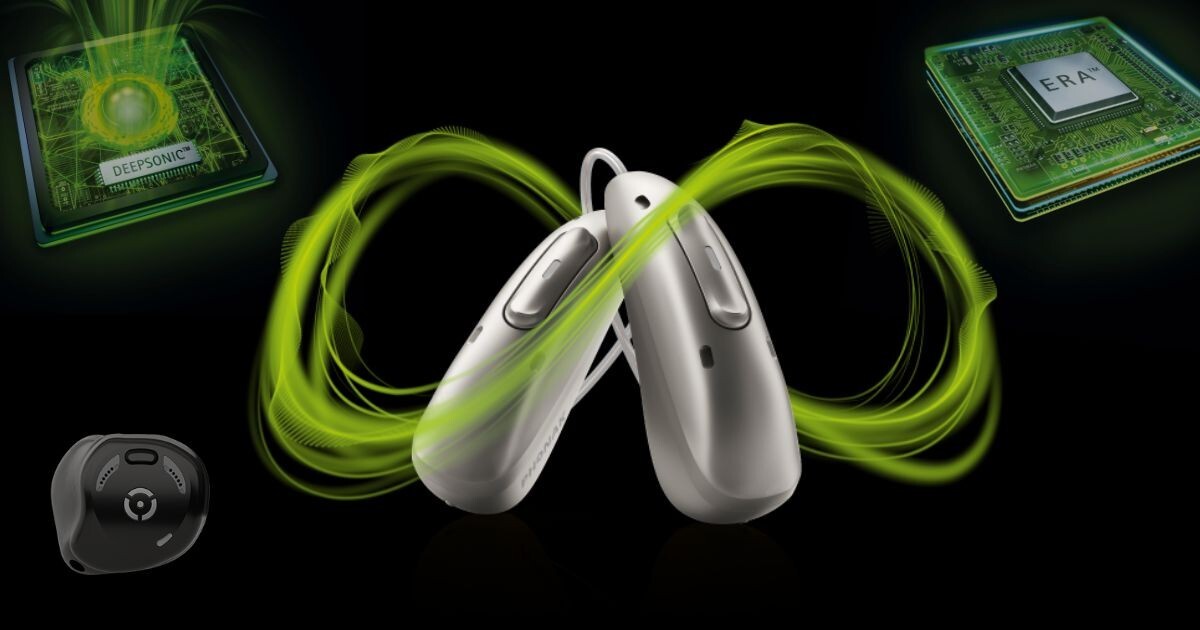 Phonak Audeo Sphere Ultra Infinio I90 PAIR Silver + Free Charger-USA Seller