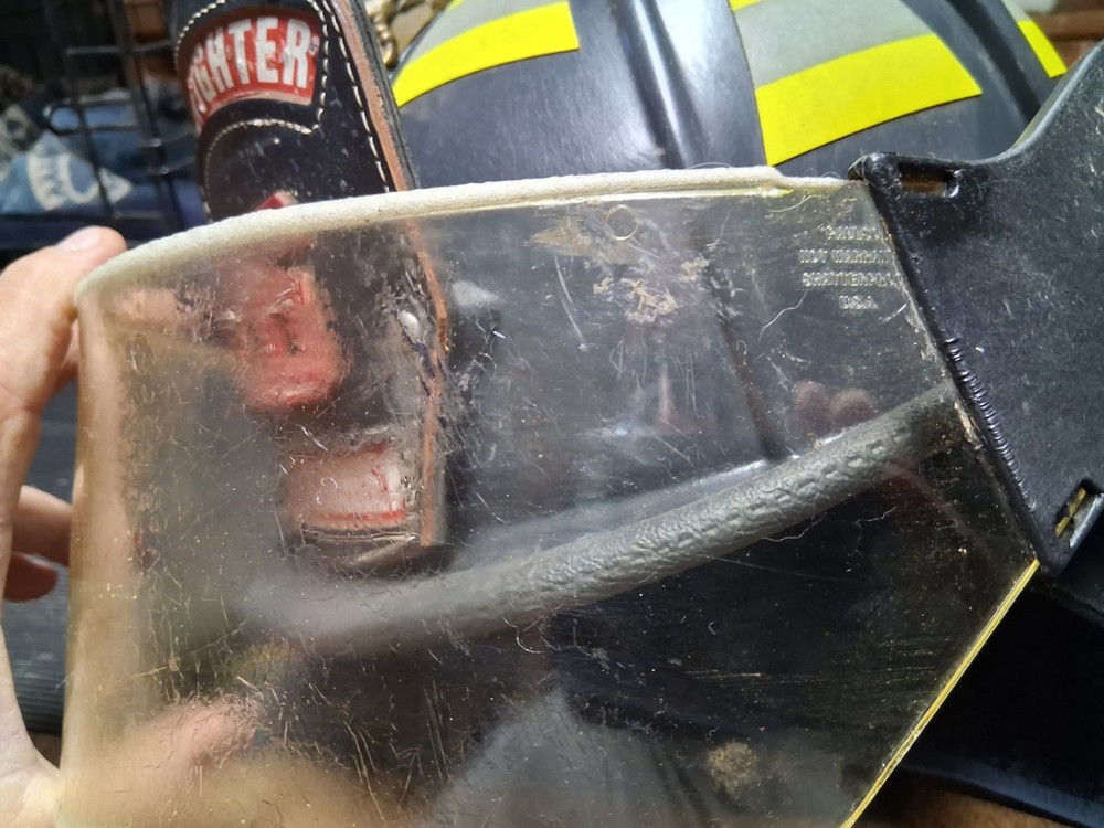 Fire-Dex 1910 Fireman Helmet VGC w/brass eagle