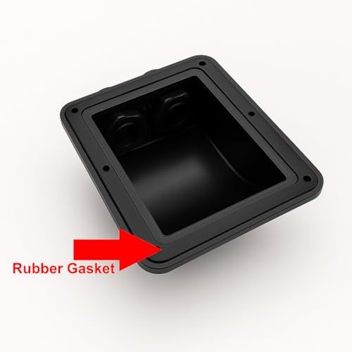 Black Waterproof Solar Cable Entry Gland, Double Cable Entry black-Double Cable