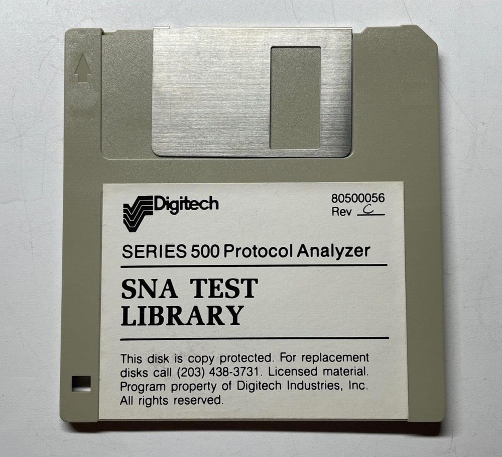 Digitech 80500056 Series 500 Protocol Analyzer SNA Test Library