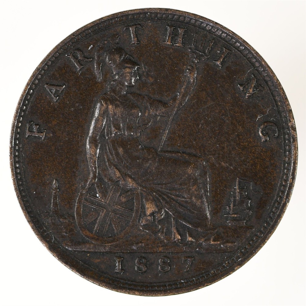 1887 Great Britain 1 Farthing KM#753