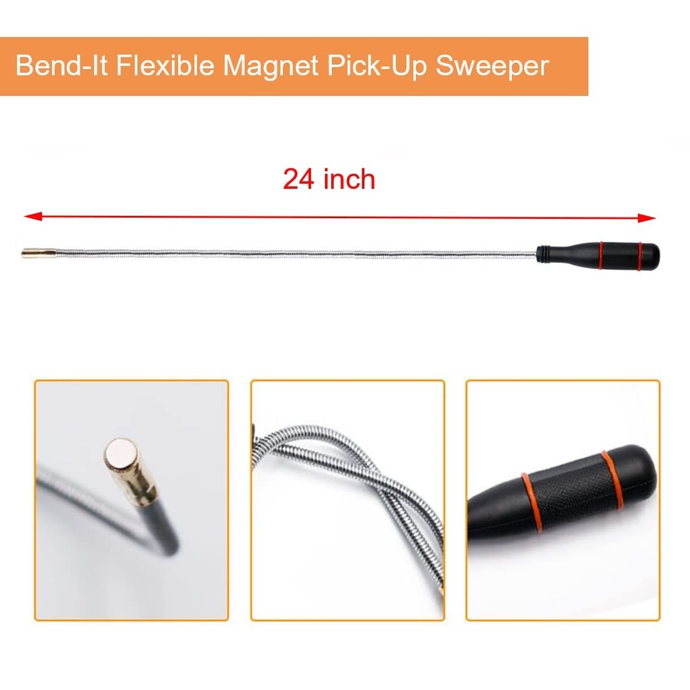 4 Pack Telescoping Magnet Pickup Tool Set Retrieving Pickup Tools，Extendable...