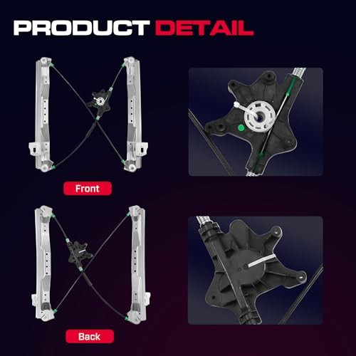 Front Driver Side Power Window Regulator Without Motor Fit Front Driver (LH)