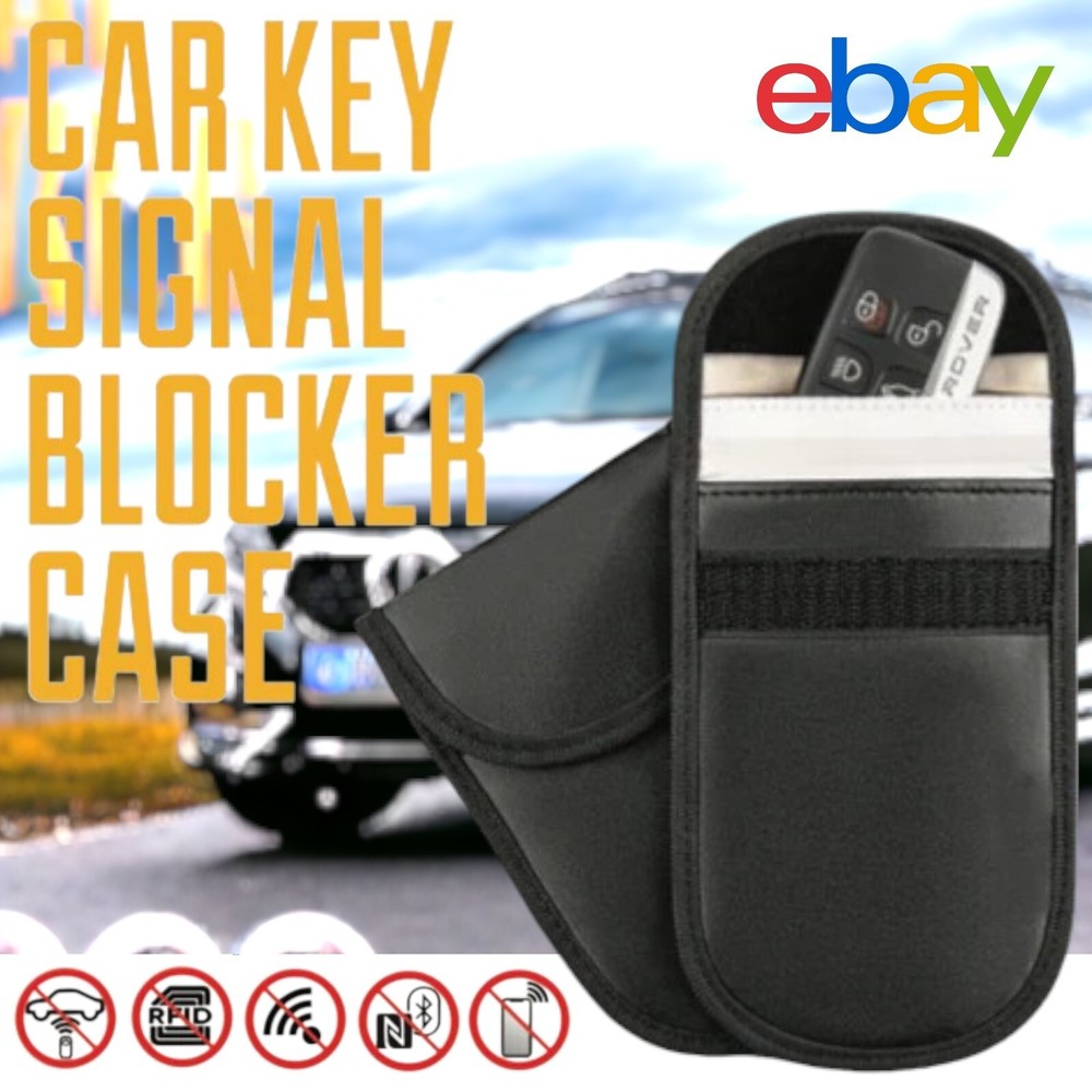 2 Pack Car Key Signal Blocker Case Faraday Cage Pouch Keyless RFID Blocking Bag